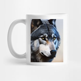 Timber Wolf - AI-Generated Mug